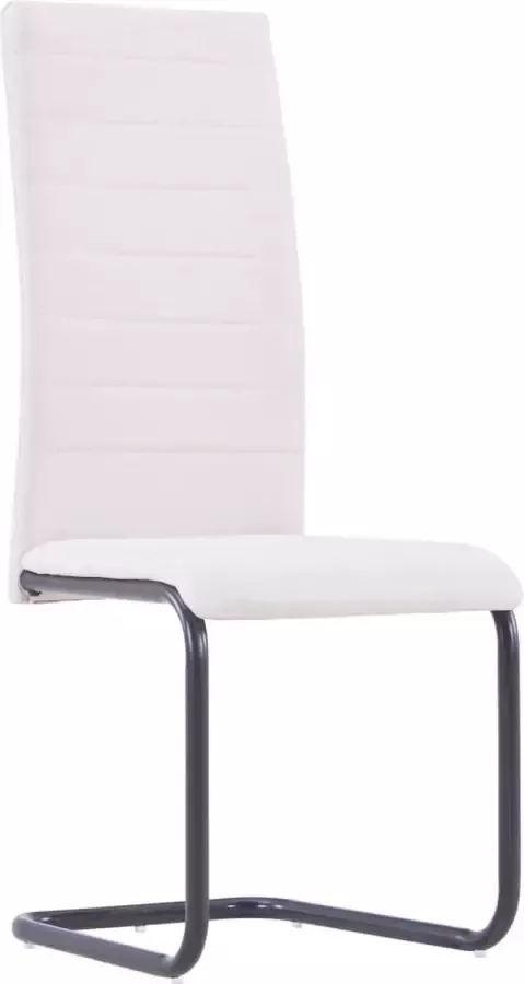 VidaLife Eetkamerstoelen 4 st stof crème - Foto 2