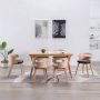 VidaLife Eetkamerstoelen 6 st gebogen hout en kunstleer zwart - Thumbnail 1