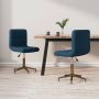 VidaLife Eetkamerstoelen draaibaar 2 st fluweel blauw - Thumbnail 12