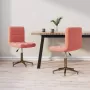 VidaLife Eetkamerstoelen draaibaar 2 st fluweel roze - Thumbnail 1