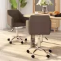 VidaLife Eetkamerstoelen draaibaar 2 st stof bruin - Thumbnail 2