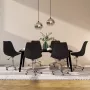 VidaLife Eetkamerstoelen draaibaar 6 st stof zwart - Thumbnail 2