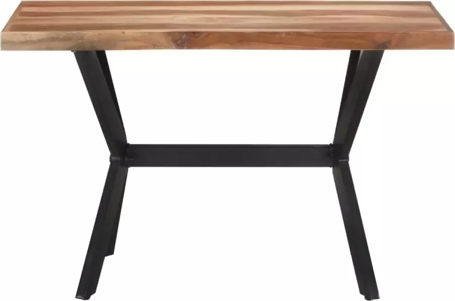 VidaLife Eettafel 120x60x75 cm massief hout met sheesham afwerking