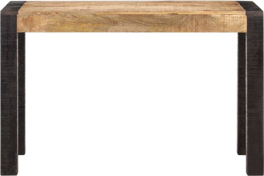 VidaLife Eettafel 120x60x76 cm massief ruw mangohout