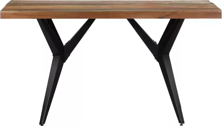 VidaLife Eettafel 140x70x76 cm massief gerecycled hout - Foto 3