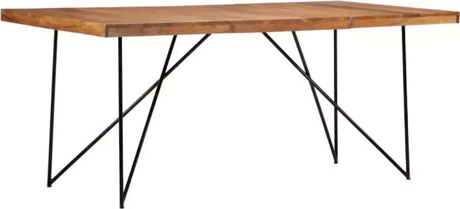 VidaLife Eettafel 180x90x76 cm massief acaciahout - Foto 2