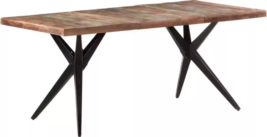 VidaLife Eettafel 180x90x76 cm massief gerecycled hout - Foto 2