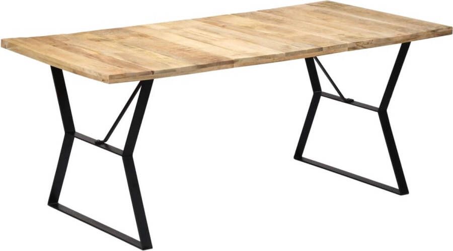 VidaLife Eettafel 180x90x76 cm massief mangohout