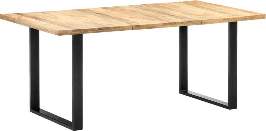 VidaLife Eettafel 180x90x76 cm massief mangohout