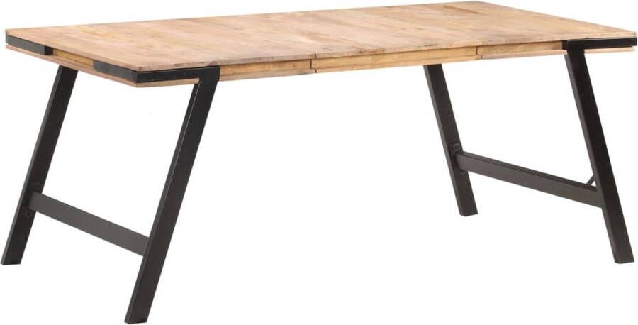 VidaLife Eettafel 180x90x76 cm massief mangohout