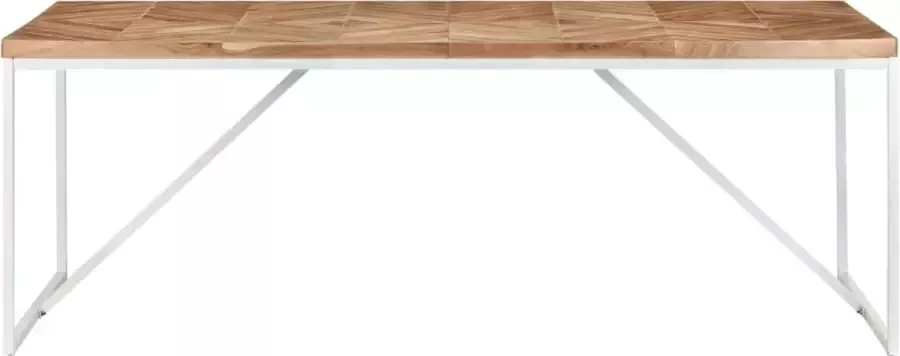 VidaLife Eettafel 200x90x76 cm massief acaciahout en mangohout