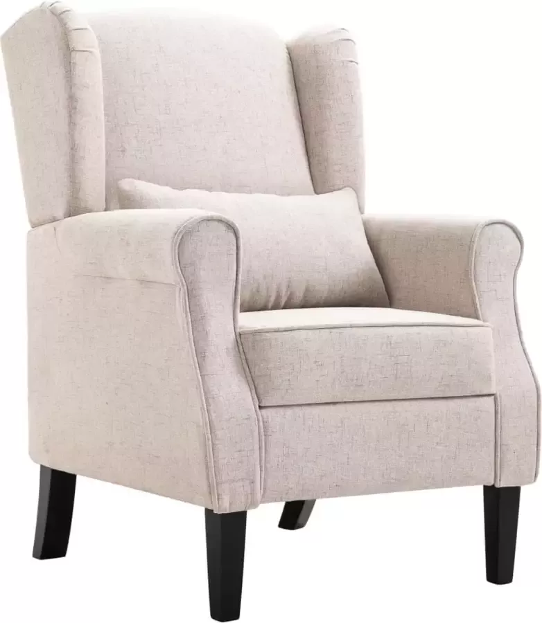 VidaLife Fauteuil stof beige