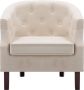 VidaLife Fauteuil stof beige - Thumbnail 1