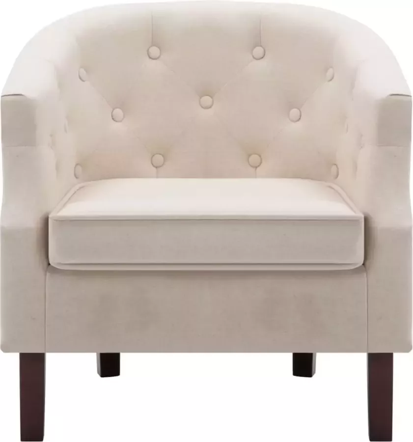 VidaLife Fauteuil stof beige