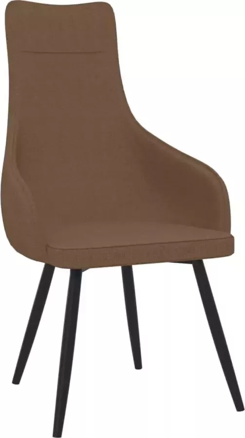 VidaLife Fauteuil stof bruin - Foto 4
