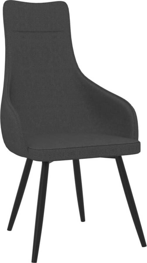 VidaLife Fauteuil stof donkergrijs