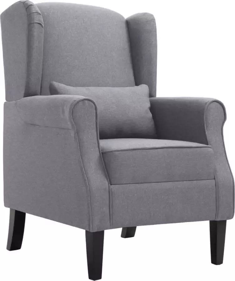 VidaLife Fauteuil stof donkergrijs - Foto 6