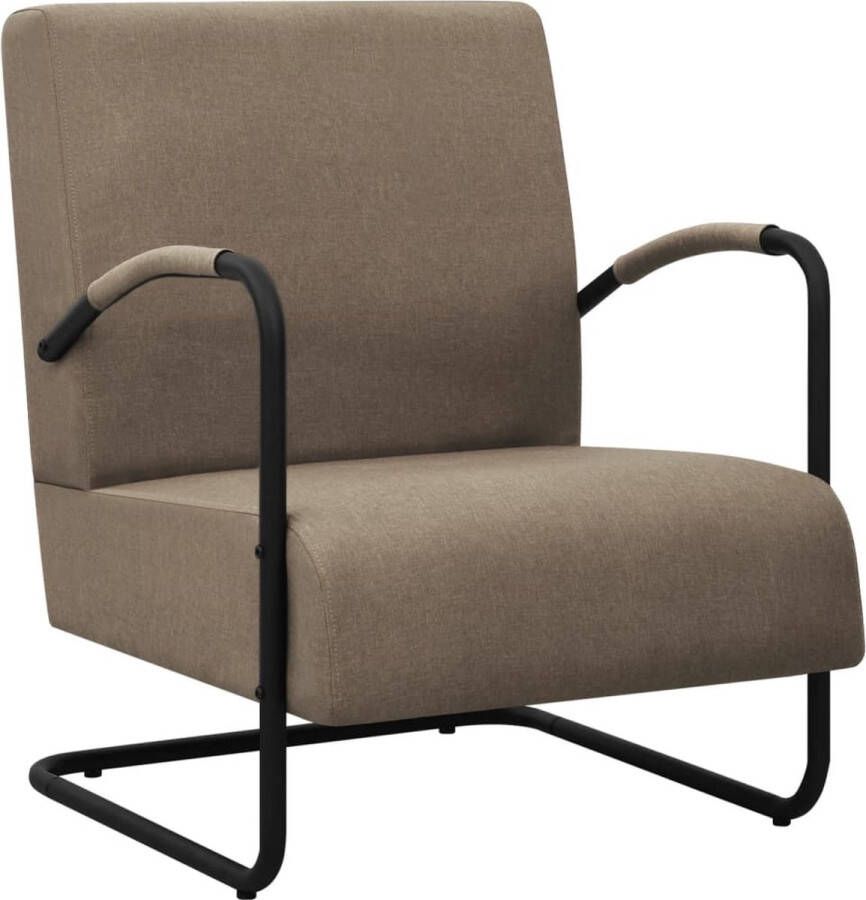 VidaLife Fauteuil stof taupe