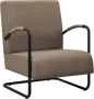 VidaLife Fauteuil stof taupe - Thumbnail 1