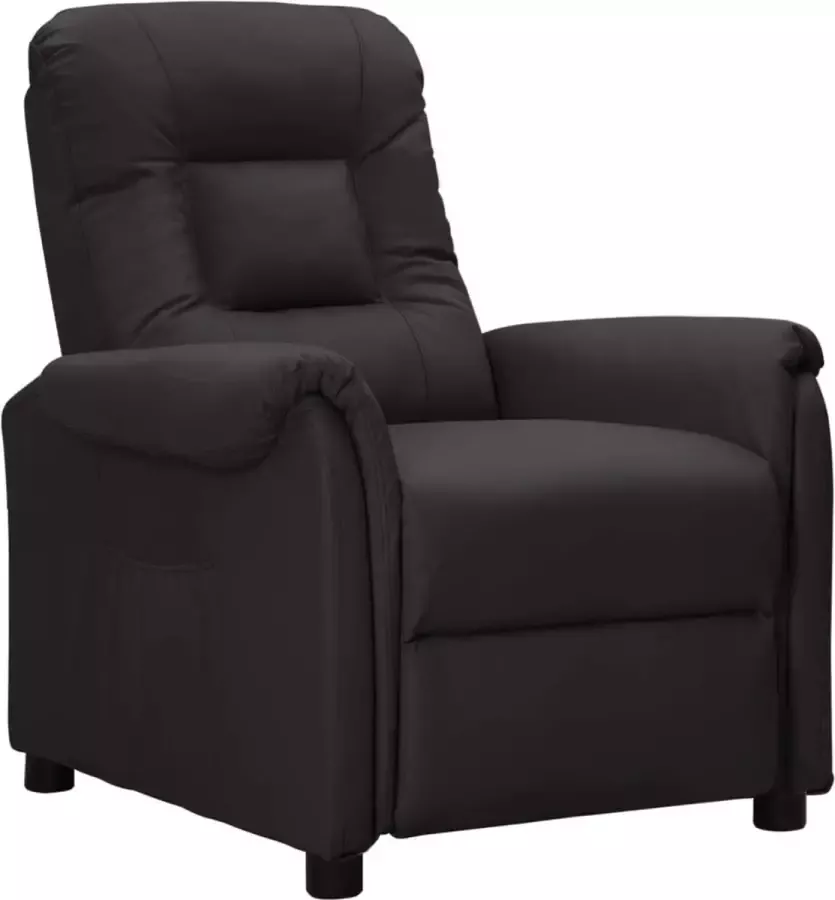 VidaLife Fauteuil verstelbaar kunstleer zwart - Foto 4