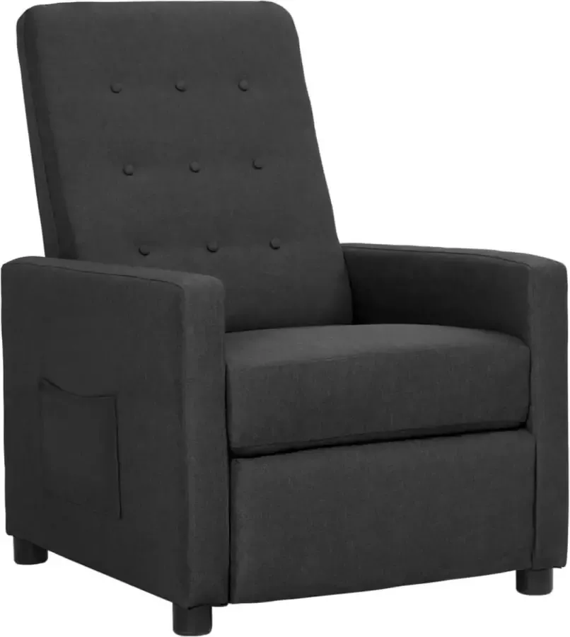 VidaLife Fauteuil verstelbaar stof donkergrijs - Foto 4