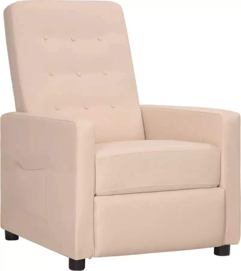 VidaLife Fauteuil verstelbaar stof taupe - Foto 5