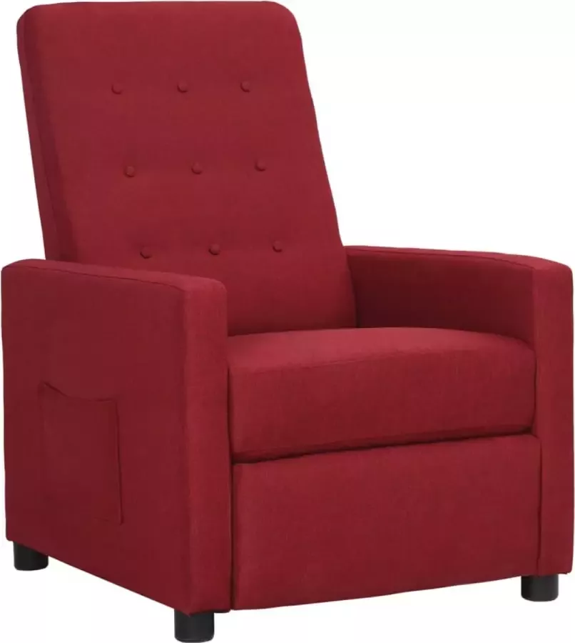 VidaLife Fauteuil verstelbaar stof wijnrood - Foto 5