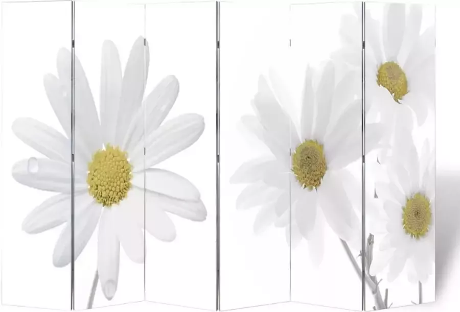VidaLife Kamerscherm inklapbaar bloem 217x170 cm