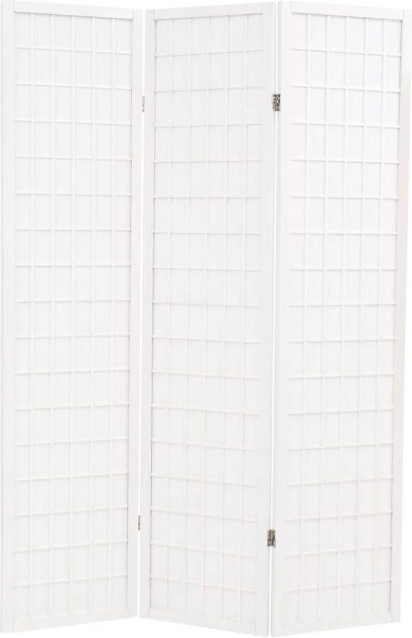 VidaLife Kamerscherm inklapbaar Japanse stijl 120x170 cm wit