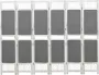 VidaLife Kamerscherm met 6 panelen 210x165 cm stof grijs - Thumbnail 2