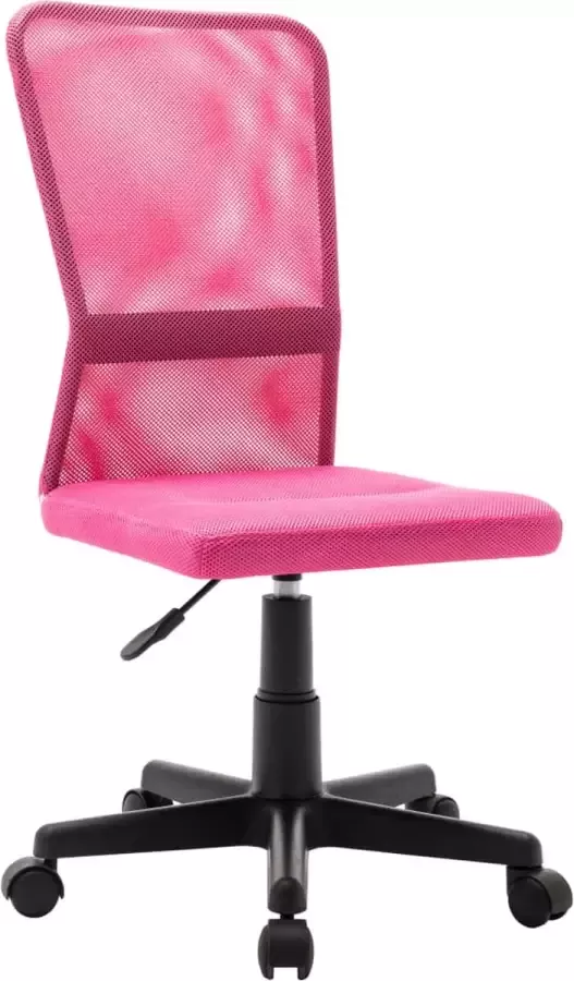 VidaLife Kantoorstoel 44x52x100 cm mesh stof roze