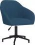 VidaLife Kantoorstoel draaibaar fluweel blauw - Thumbnail 1