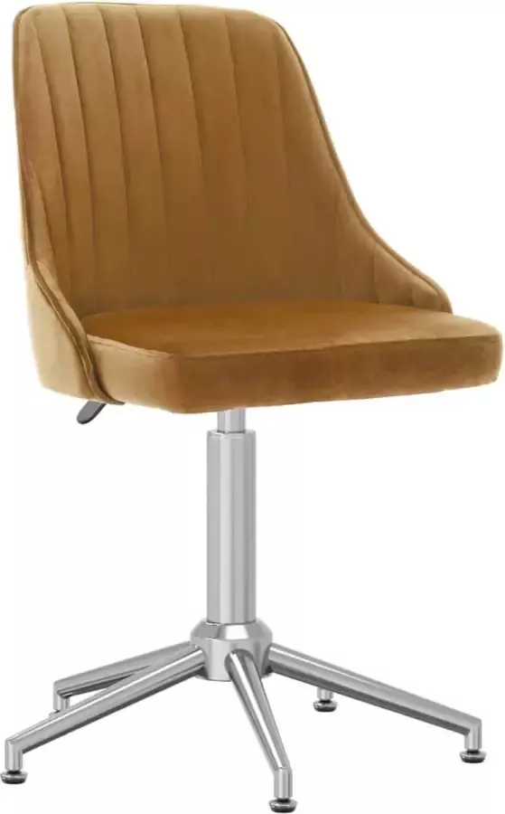 VidaLife Kantoorstoel draaibaar fluweel bruin - Foto 12