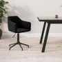 VidaLife Kantoorstoel draaibaar fluweel zwart - Thumbnail 1