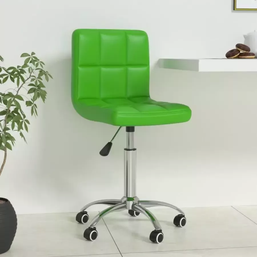 VidaLife Kantoorstoel draaibaar kunstleer groen