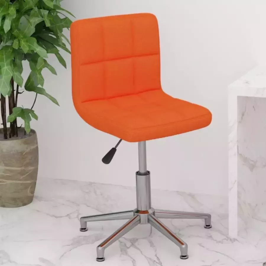 VidaLife Kantoorstoel draaibaar kunstleer oranje