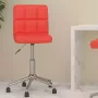 VidaLife Kantoorstoel draaibaar kunstleer rood - Thumbnail 2