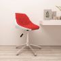 VidaLife Kantoorstoel draaibaar kunstleer rood en wit - Thumbnail 1