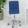 VidaLife Kantoorstoel draaibaar stof blauw - Thumbnail 1