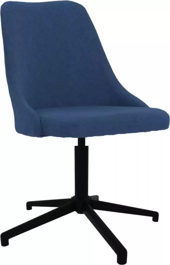 VidaLife Kantoorstoel draaibaar stof blauw - Foto 12