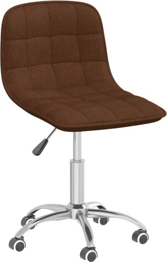 VidaLife Kantoorstoel draaibaar stof bruin - Foto 14