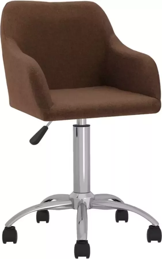 VidaLife Kantoorstoel draaibaar stof bruin - Foto 15