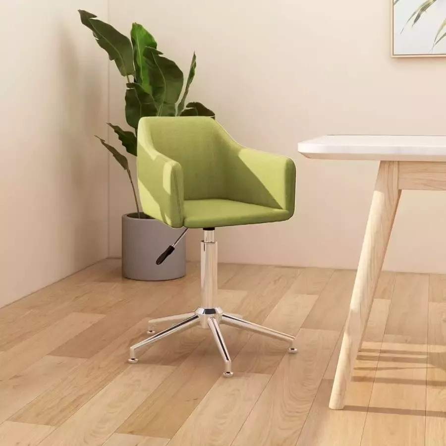 VidaLife Kantoorstoel draaibaar stof groen
