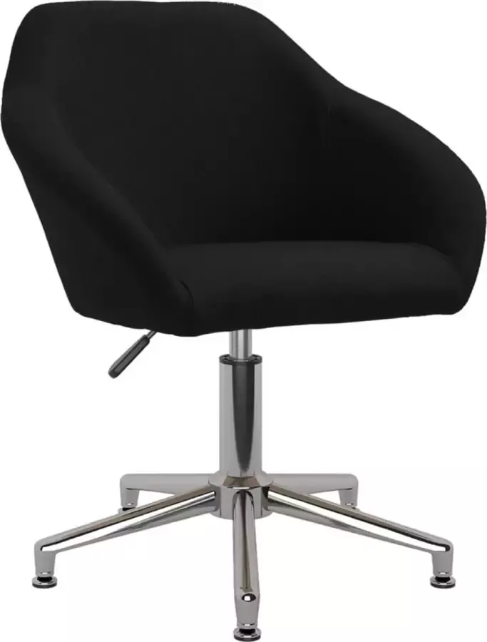 VidaLife Kantoorstoel draaibaar stof zwart - Foto 11