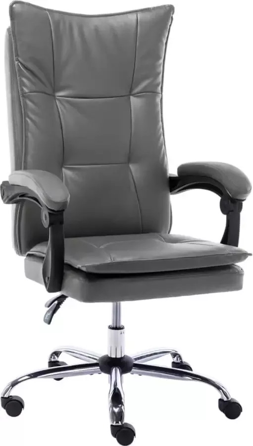 VidaLife Kantoorstoel kunstleer antraciet - Foto 2