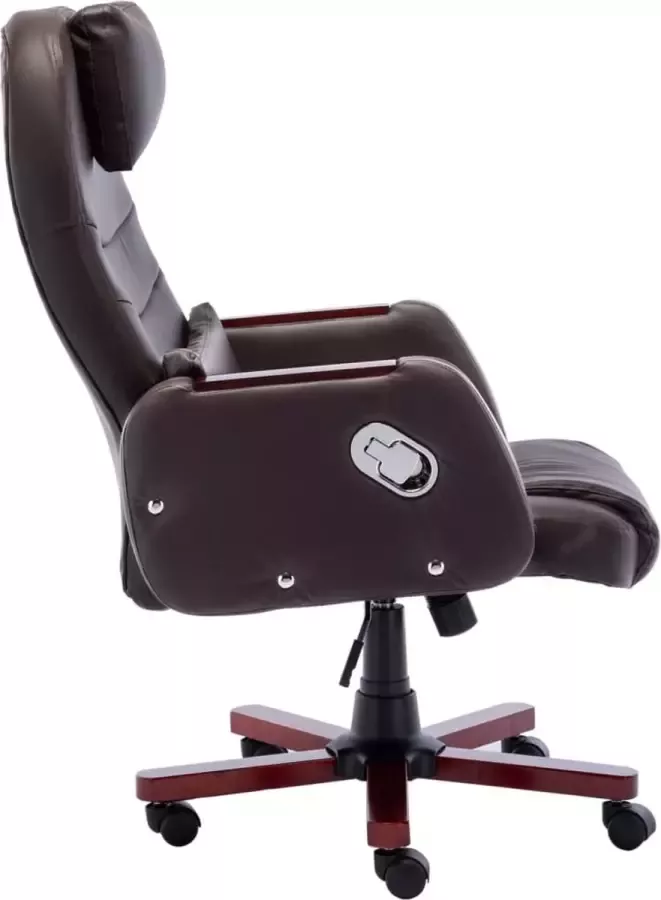 VidaLife Kantoorstoel kunstleer bruin