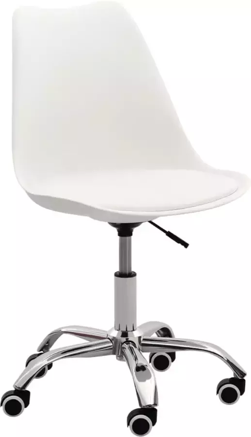 VidaLife Kantoorstoel kunstleer wit - Foto 3