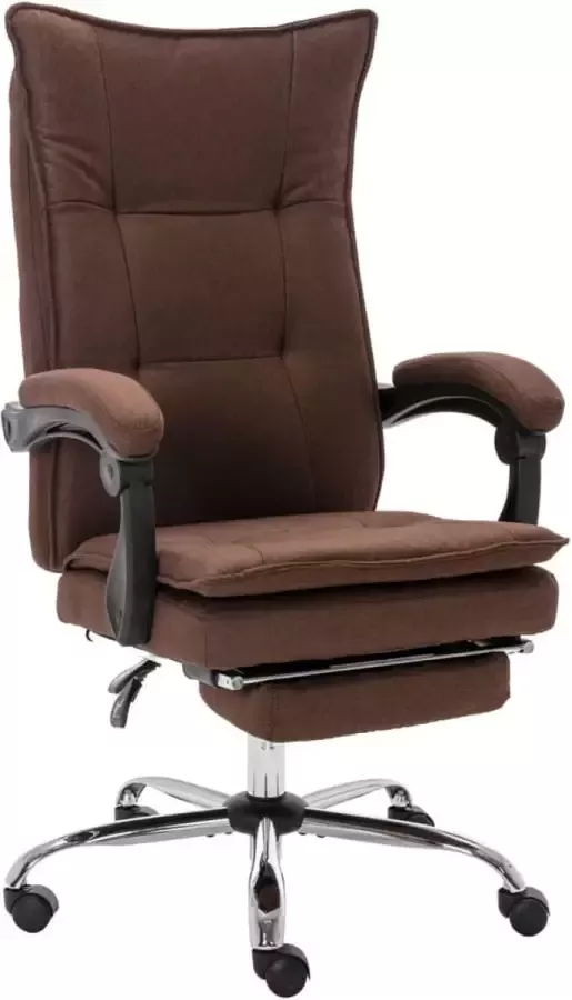VidaLife Kantoorstoel stof bruin