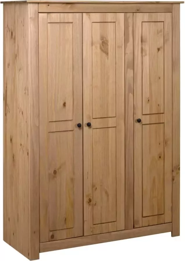 VidaLife Kledingkast 3 deuren Panama Range 118x50x171 5 cm grenenhout