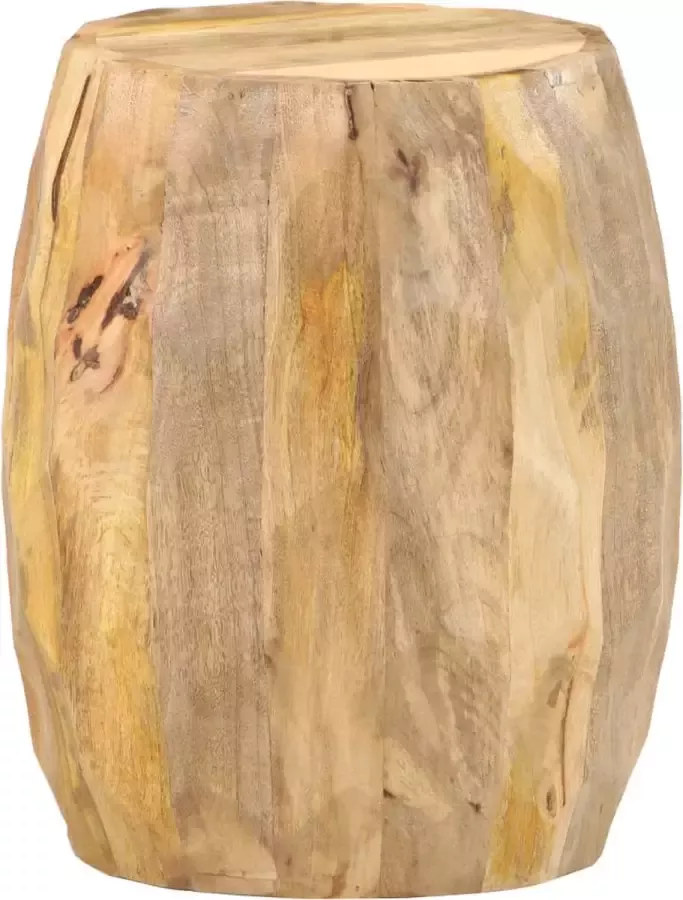 VidaLife Kruk trommelvormig massief mangohout